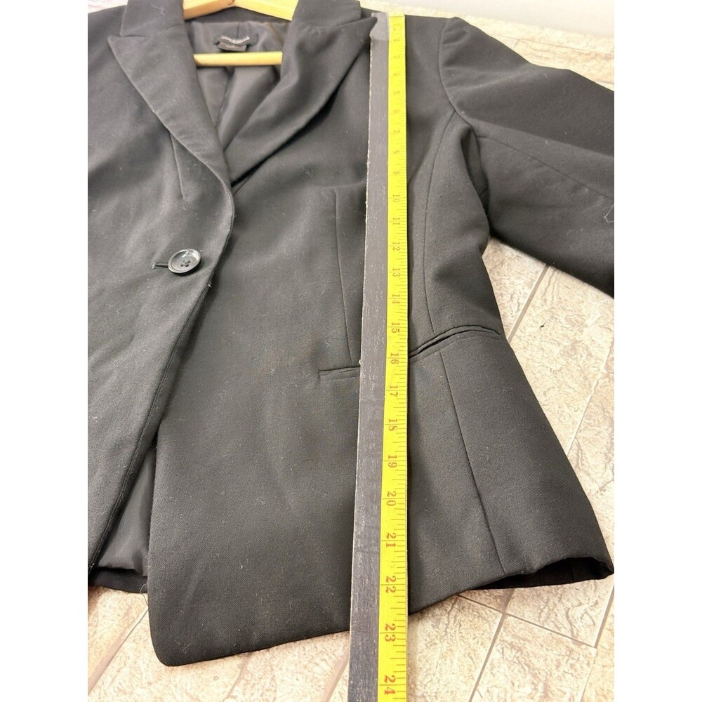 Ann Taylor Blazer Womens 10 Black Pockets Coat Teacher - Picture 7 of 12